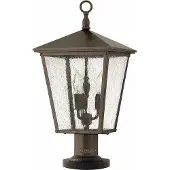 Elstead Lighting Plinthe d'extérieur Trellis E14 60W brun royal
