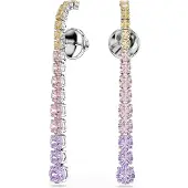 Swarovski Boucles d'oreilles jaune / lavande / rose / argent