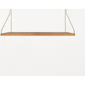 Frama Single Shelf Natural Oak | Brass | 27cm x 60cm