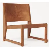 Frama Easy Chair 01 Ottoman Warm Brown Birch