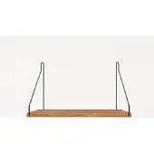 Frama Single Shelf Natural Oak | Black | 27cm x 40cm