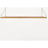 Frama Single Shelf Natural Oak | Brass | 20cm x 80cm
