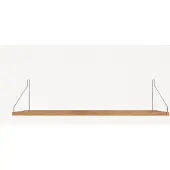 Frama Single Shelf Natural Oak | Stainless Steel | 20cm x 80cm