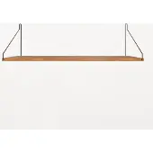 Frama Single Shelf Natural Oak | Black | 27cm x 80cm