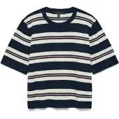 Vero Moda Pull-over 'VMSilje' marine / rose / blanc