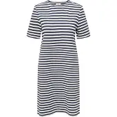 JDY Robe 'JDYISA' bleu marine / blanc