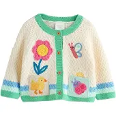 Next Cardigan beige clair / bleu / jaune / rose