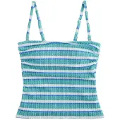 Next Haut de tankini bleu / aqua / blanc