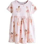 Next Robe beige / marron / cognac / rosé