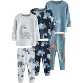 Next Pyjama bleu marine / bleu-gris / marron / gris clair