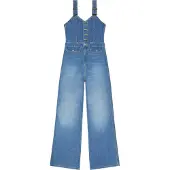 Lee 112376714 Slim Fit Sleeveless Jumpsuit Bleu M Femme