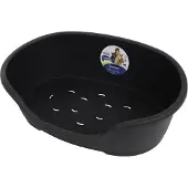 MP Moderna - Panier pour chien en plastique - Noir - 50 cm