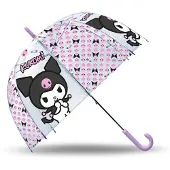 K-KIDS Filles, Parapluie, Kuromi parapluie, Multicolore