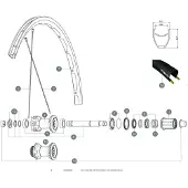 Mavic Rayons Arrière Droits Ksyrium Disc 2018 12 Unités