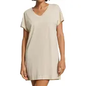 Hanro Chemise de nuit ' Laura ' beige / sable