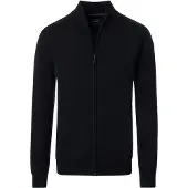 Casamoda Cardigan Zippé Noir