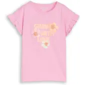 Tom Tailor T-Shirt orange clair / rose / blanc