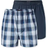 Schiesser Boxers ' Multipack ' bleu foncé / blanc