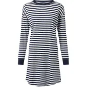 Skiny Chemise de nuit marine / blanc