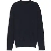 BOSS Pull en maille de lin et coton à la structure tricotée