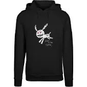 Mister tee Sweat-shirt 'Walk In The Dark' rouge / noir / blanc