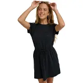 Roxy Sunny Expedition Solid Short Sleeve Dress Noir XS Femme