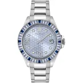 Philipp Plein Watches Montre à affichage analogique 'Lady Empire' azur / argent