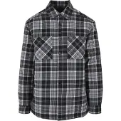 Urban Classics Chemise gris / noir / blanc