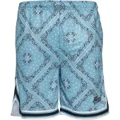 Karl kani Pantalon bleu cyan / noir / blanc