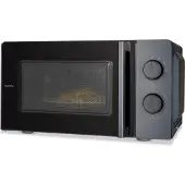Medion Mikrowelle MD12211 mit Auftaufunktion und Timer, Micro-ondes, Noir, Gris