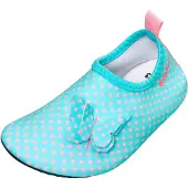 Playshoes Claquettes / Tongs 'Schmetterlinge' bleu ciel / rose