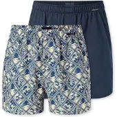 Schiesser Boxers ' Multipack ' crème / bleu foncé