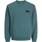 Jack & Jones Sweat-shirt 'JCOFUSION' bleu fumé / noir