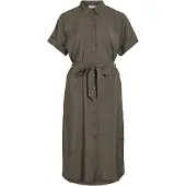 Vila Robe-chemise 'VIHula' marron chiné