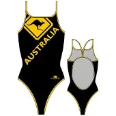 Turbo Australia Kangaroo Signal Swimsuit Noir XL Femme