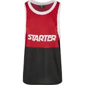 Starter T-Shirt rouge clair / noir / blanc