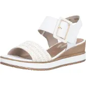Remonte sandalettes, semelle ville 25mm ou pied en blanc/blanc combiné, taille 39