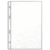 Hetzel Pochette Economic, A6, PP, grainée, 0,075 mm ouverture en haut, perforation : 80-27-47-27 (A6)