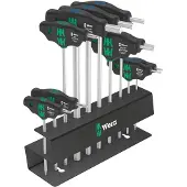 Wera 05004174001 Jeu De 10 Tournevis Bicycle Set 6 À Poignée En T Dans Un Support Métallique