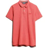 Superdry Classic Pique Short Sleeve Polo Orange M Homme