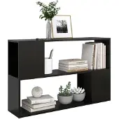 vidaXL Bibliothèque Noir 100x24x63 cm Bois d'ingénierie