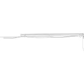 vidaXL Cadre de store avec bandes lumineuses LED Blanc 400 x 350 cm Aluminium