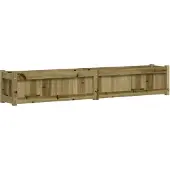 vidaXL Jardinière 180x31x31 cm bois de pin imprégné