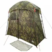 vidaXL Tente de douche 2 personnes camouflage imperméable