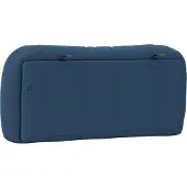 vidaXL Coussin de tête de lit "Hvar" bleu 90 cm Tissu