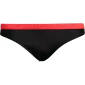 Superdry pour femme. W3010386A Bas de bikini élastique classique noir (XS), Beachwear, Polister recyclé, Durable