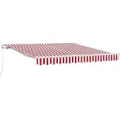 vidaXL Store extensible rouge et blanc 300 x 250 cm