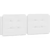 vidaXL Coussin de tête de lit "Zadar" blanc 120 cm similicuir