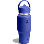 Hydroflask Wide Flex Straw Travel-24 Oz Bottle Cap Bleu 24 oz
