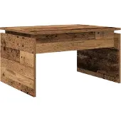 vidaXL Table basse imitation vieux bois 68x50x38 cm Bois composite